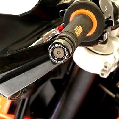 Závaží R&G Racing do řidítek pro motocykly KTM 690 Enduro, černé (pár)